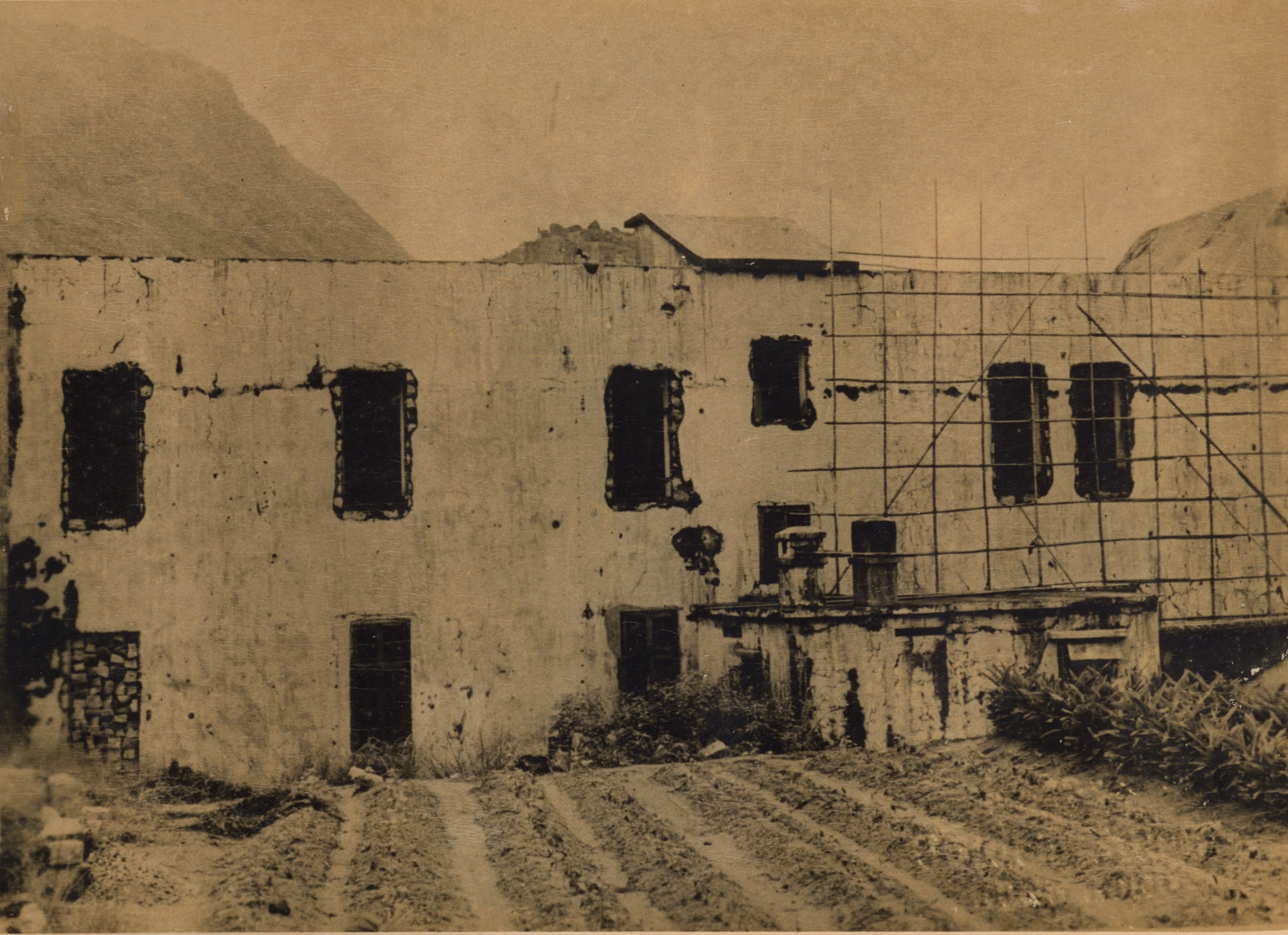 Western side of living quarter of Chi Lin after the war