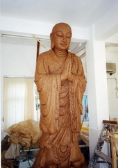 Clay mould statue of Venerable Ananda