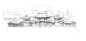 Conceptual drawing of the redevelopment of Chi Lin monastic complex